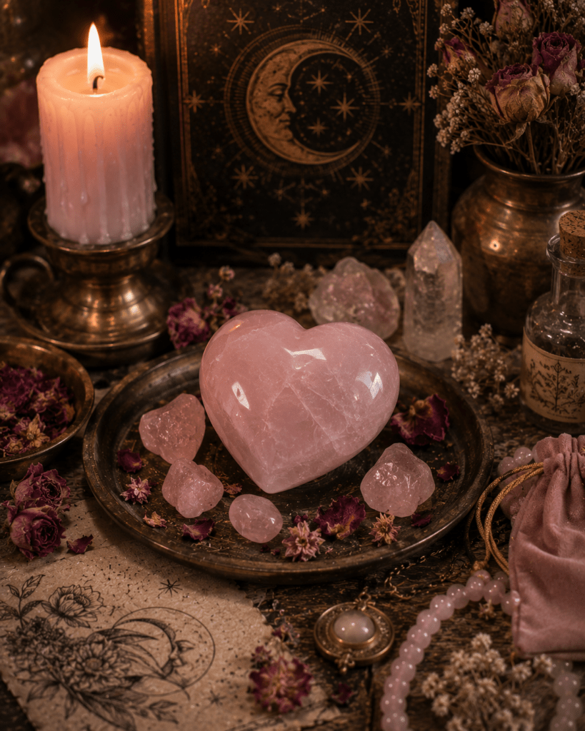 Quartz rose en magie