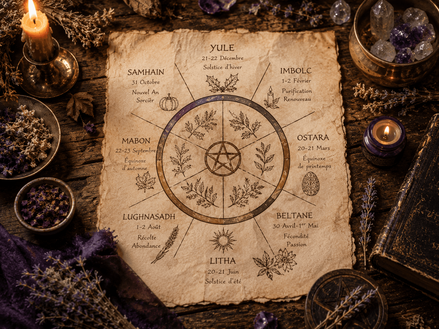 Test kit Samhain 1 roue de l'annee